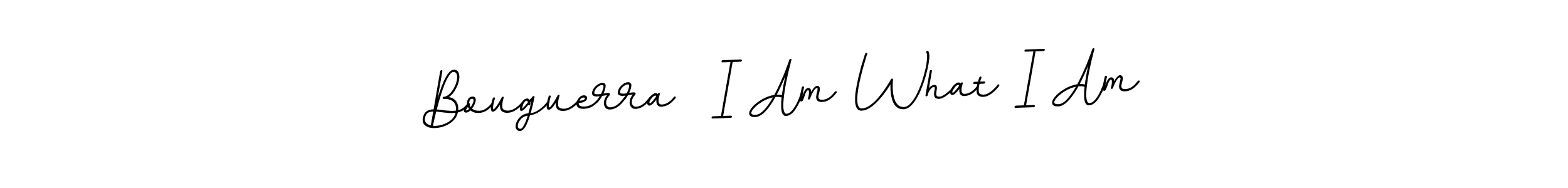 Make a beautiful signature design for name Bouguerra  I Am What I Am. With this signature (BallpointsItalic-DORy9) style, you can create a handwritten signature for free. Bouguerra  I Am What I Am signature style 11 images and pictures png