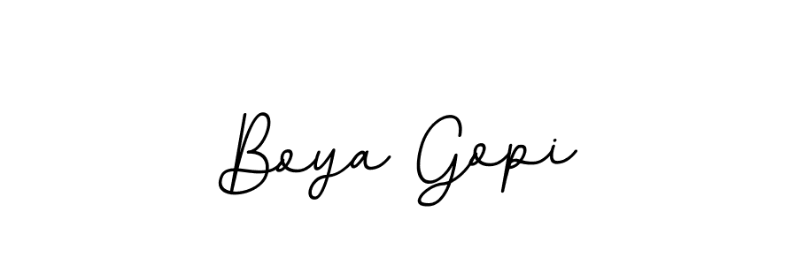 Use a signature maker to create a handwritten signature online. With this signature software, you can design (BallpointsItalic-DORy9) your own signature for name Boya Gopi. Boya Gopi signature style 11 images and pictures png