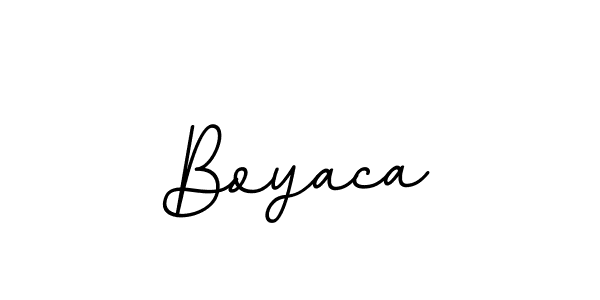 Create a beautiful signature design for name Boyaca. With this signature (BallpointsItalic-DORy9) fonts, you can make a handwritten signature for free. Boyaca signature style 11 images and pictures png