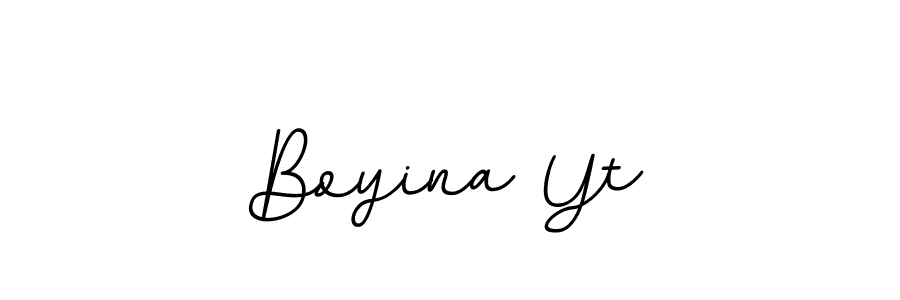 Also we have Boyina Yt name is the best signature style. Create professional handwritten signature collection using BallpointsItalic-DORy9 autograph style. Boyina Yt signature style 11 images and pictures png