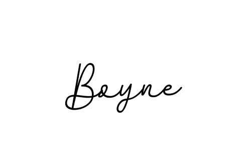 Create a beautiful signature design for name Boyne. With this signature (BallpointsItalic-DORy9) fonts, you can make a handwritten signature for free. Boyne signature style 11 images and pictures png