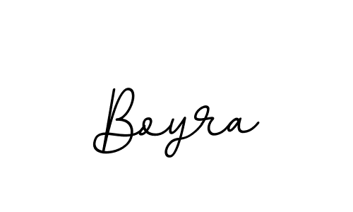 Design your own signature with our free online signature maker. With this signature software, you can create a handwritten (BallpointsItalic-DORy9) signature for name Boyra. Boyra signature style 11 images and pictures png