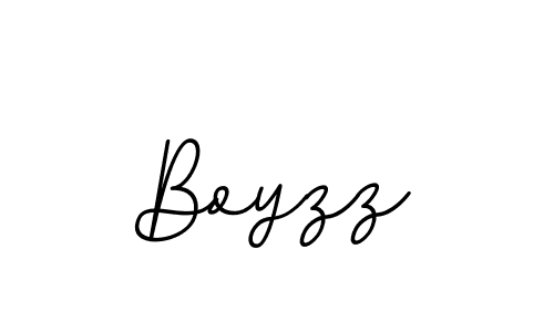 Make a beautiful signature design for name Boyzz. With this signature (BallpointsItalic-DORy9) style, you can create a handwritten signature for free. Boyzz signature style 11 images and pictures png