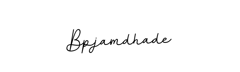 Design your own signature with our free online signature maker. With this signature software, you can create a handwritten (BallpointsItalic-DORy9) signature for name Bpjamdhade. Bpjamdhade signature style 11 images and pictures png