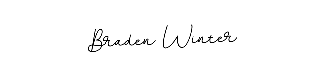 This is the best signature style for the Braden Winter name. Also you like these signature font (BallpointsItalic-DORy9). Mix name signature. Braden Winter signature style 11 images and pictures png
