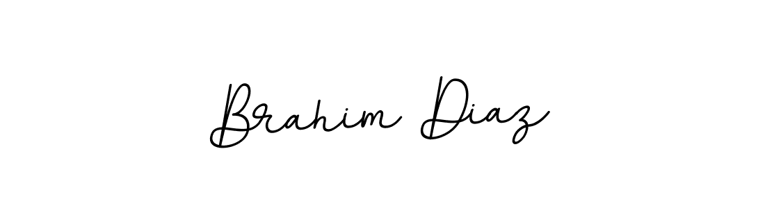 The best way (BallpointsItalic-DORy9) to make a short signature is to pick only two or three words in your name. The name Brahim Diaz include a total of six letters. For converting this name. Brahim Diaz signature style 11 images and pictures png