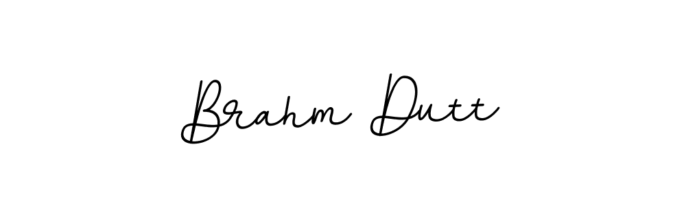 You should practise on your own different ways (BallpointsItalic-DORy9) to write your name (Brahm Dutt) in signature. don't let someone else do it for you. Brahm Dutt signature style 11 images and pictures png