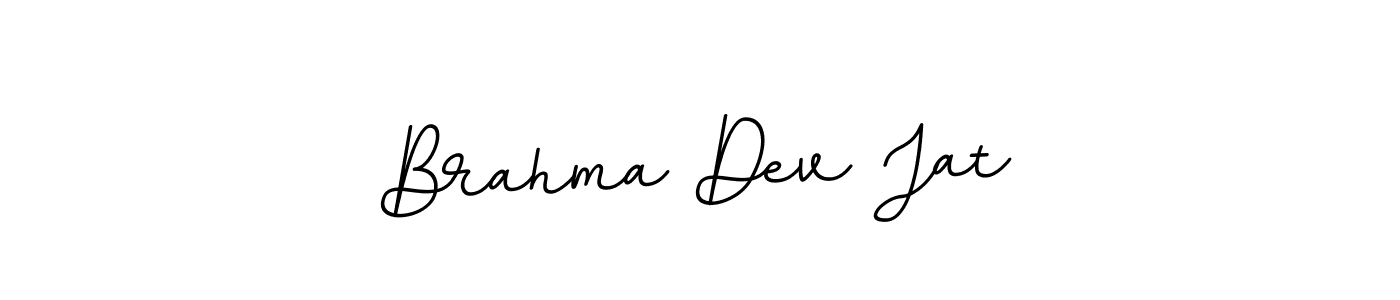 Use a signature maker to create a handwritten signature online. With this signature software, you can design (BallpointsItalic-DORy9) your own signature for name Brahma Dev Jat. Brahma Dev Jat signature style 11 images and pictures png