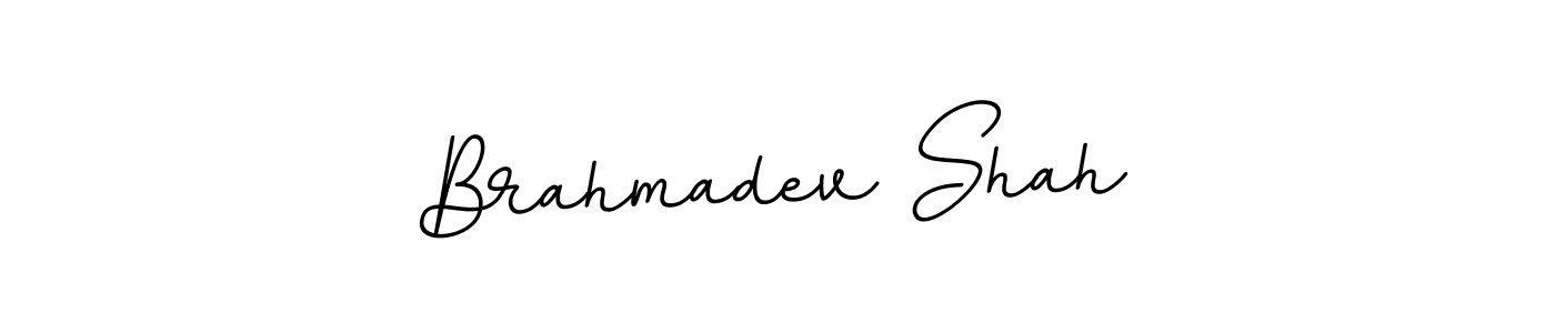 You should practise on your own different ways (BallpointsItalic-DORy9) to write your name (Brahmadev Shah) in signature. don't let someone else do it for you. Brahmadev Shah signature style 11 images and pictures png