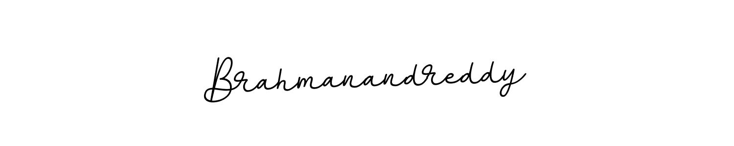 Make a beautiful signature design for name Brahmanandreddy. With this signature (BallpointsItalic-DORy9) style, you can create a handwritten signature for free. Brahmanandreddy signature style 11 images and pictures png