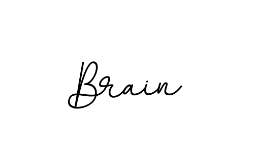 It looks lik you need a new signature style for name Brain. Design unique handwritten (BallpointsItalic-DORy9) signature with our free signature maker in just a few clicks. Brain signature style 11 images and pictures png