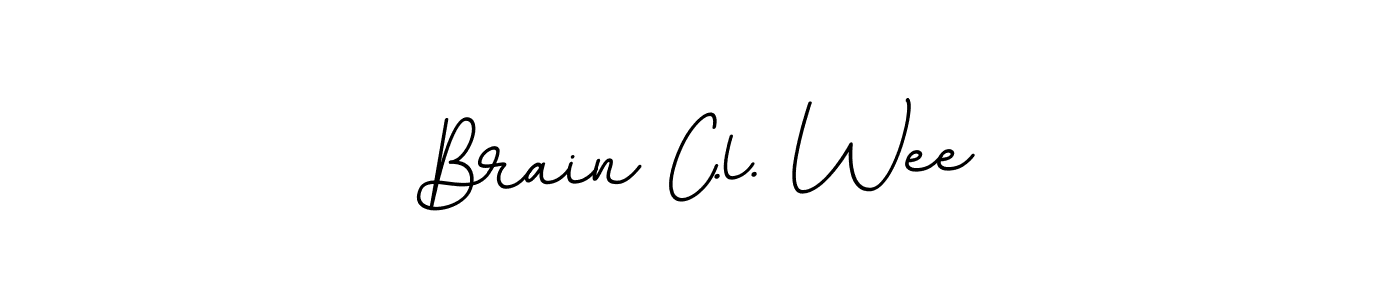 It looks lik you need a new signature style for name Brain C.l. Wee. Design unique handwritten (BallpointsItalic-DORy9) signature with our free signature maker in just a few clicks. Brain C.l. Wee signature style 11 images and pictures png