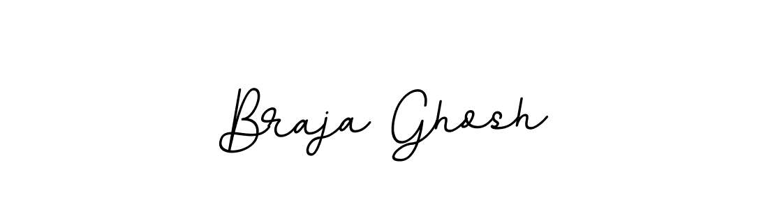 How to make Braja Ghosh name signature. Use BallpointsItalic-DORy9 style for creating short signs online. This is the latest handwritten sign. Braja Ghosh signature style 11 images and pictures png