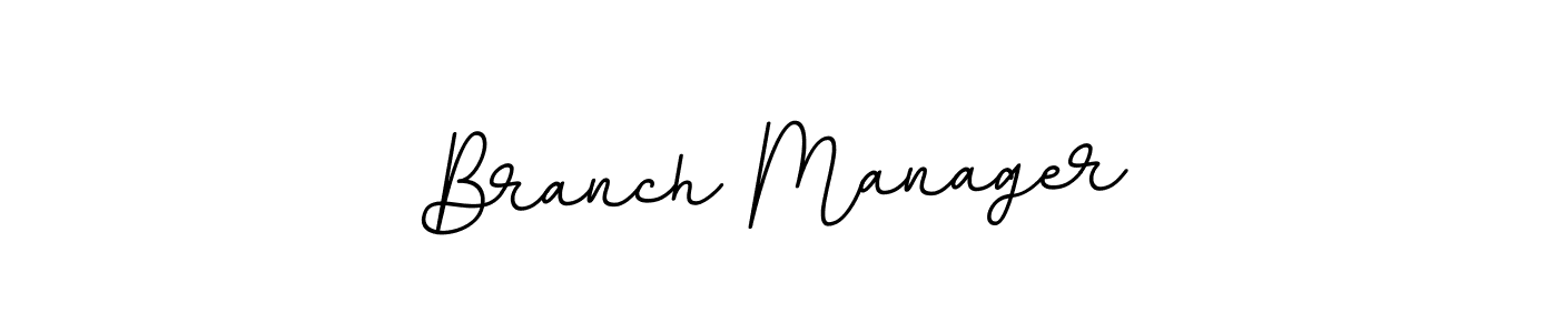 Use a signature maker to create a handwritten signature online. With this signature software, you can design (BallpointsItalic-DORy9) your own signature for name Branch Manager. Branch Manager signature style 11 images and pictures png