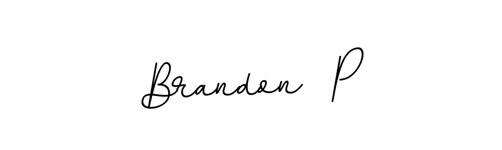 Similarly BallpointsItalic-DORy9 is the best handwritten signature design. Signature creator online .You can use it as an online autograph creator for name Brandon  P. Brandon  P signature style 11 images and pictures png