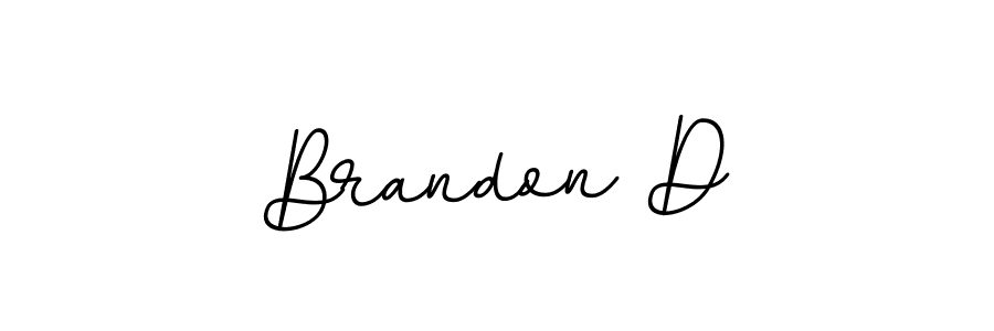 The best way (BallpointsItalic-DORy9) to make a short signature is to pick only two or three words in your name. The name Brandon D include a total of six letters. For converting this name. Brandon D signature style 11 images and pictures png