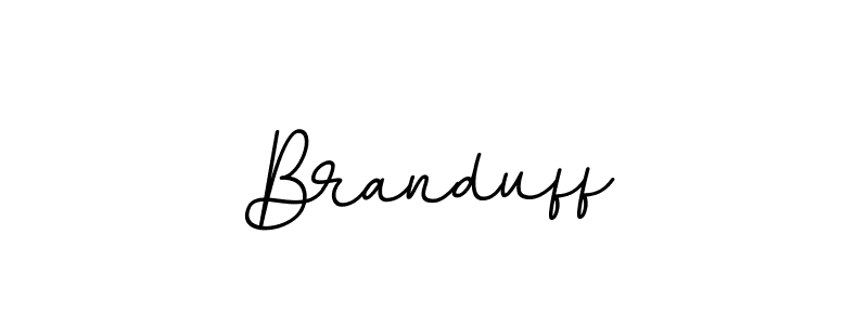 You should practise on your own different ways (BallpointsItalic-DORy9) to write your name (Branduff) in signature. don't let someone else do it for you. Branduff signature style 11 images and pictures png