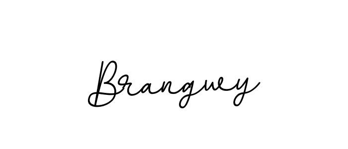 Design your own signature with our free online signature maker. With this signature software, you can create a handwritten (BallpointsItalic-DORy9) signature for name Brangwy. Brangwy signature style 11 images and pictures png