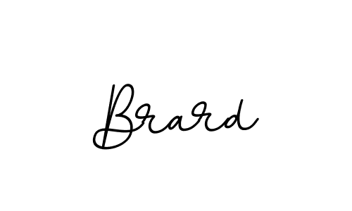 How to make Brard name signature. Use BallpointsItalic-DORy9 style for creating short signs online. This is the latest handwritten sign. Brard signature style 11 images and pictures png
