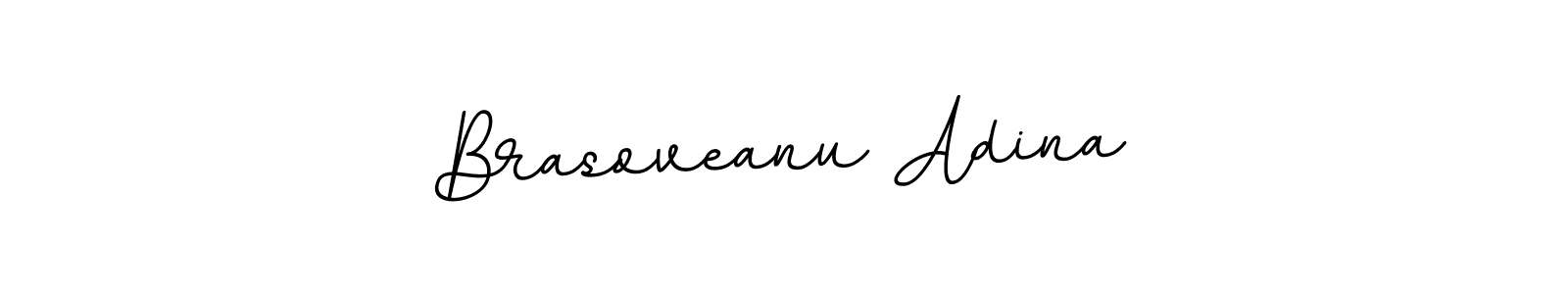 How to make Brasoveanu Adina name signature. Use BallpointsItalic-DORy9 style for creating short signs online. This is the latest handwritten sign. Brasoveanu Adina signature style 11 images and pictures png