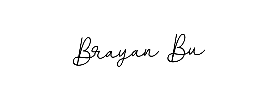 Brayan Bu stylish signature style. Best Handwritten Sign (BallpointsItalic-DORy9) for my name. Handwritten Signature Collection Ideas for my name Brayan Bu. Brayan Bu signature style 11 images and pictures png