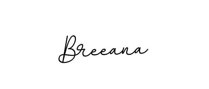 You should practise on your own different ways (BallpointsItalic-DORy9) to write your name (Breeana) in signature. don't let someone else do it for you. Breeana signature style 11 images and pictures png