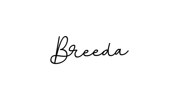 Breeda stylish signature style. Best Handwritten Sign (BallpointsItalic-DORy9) for my name. Handwritten Signature Collection Ideas for my name Breeda. Breeda signature style 11 images and pictures png