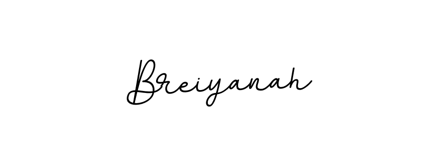 Breiyanah stylish signature style. Best Handwritten Sign (BallpointsItalic-DORy9) for my name. Handwritten Signature Collection Ideas for my name Breiyanah. Breiyanah signature style 11 images and pictures png