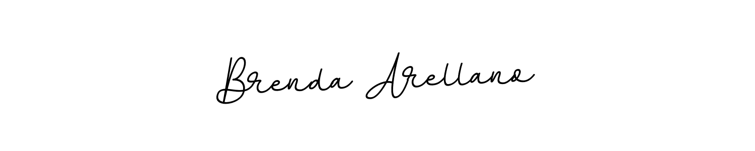 Use a signature maker to create a handwritten signature online. With this signature software, you can design (BallpointsItalic-DORy9) your own signature for name Brenda Arellano. Brenda Arellano signature style 11 images and pictures png