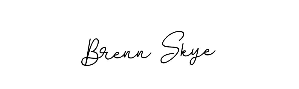 Use a signature maker to create a handwritten signature online. With this signature software, you can design (BallpointsItalic-DORy9) your own signature for name Brenn Skye. Brenn Skye signature style 11 images and pictures png