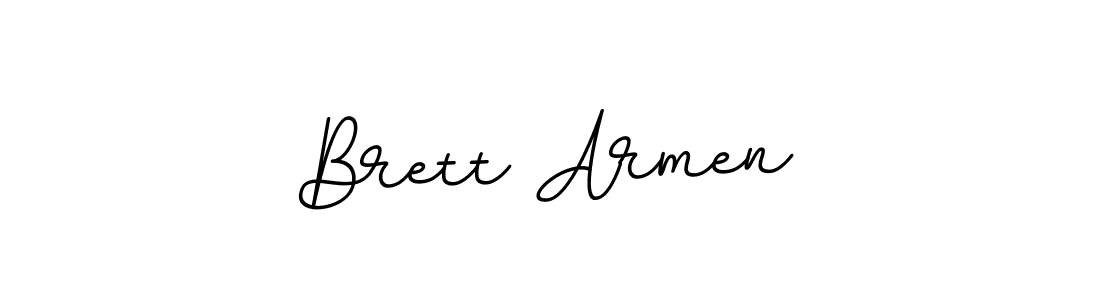 This is the best signature style for the Brett Armen name. Also you like these signature font (BallpointsItalic-DORy9). Mix name signature. Brett Armen signature style 11 images and pictures png