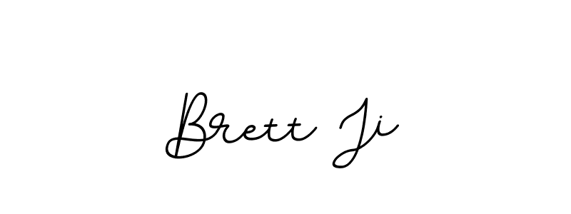 Similarly BallpointsItalic-DORy9 is the best handwritten signature design. Signature creator online .You can use it as an online autograph creator for name Brett Ji. Brett Ji signature style 11 images and pictures png