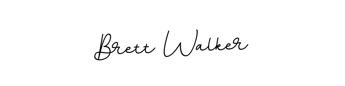 This is the best signature style for the Brett Walker name. Also you like these signature font (BallpointsItalic-DORy9). Mix name signature. Brett Walker signature style 11 images and pictures png