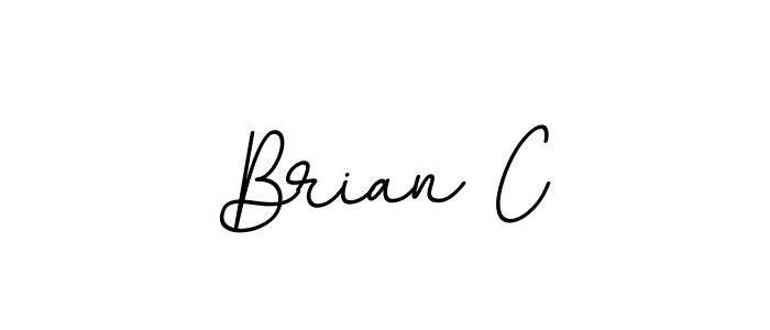 Design your own signature with our free online signature maker. With this signature software, you can create a handwritten (BallpointsItalic-DORy9) signature for name Brian C. Brian C signature style 11 images and pictures png