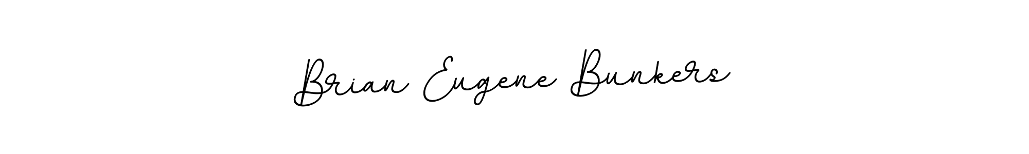 The best way (BallpointsItalic-DORy9) to make a short signature is to pick only two or three words in your name. The name Brian Eugene Bunkers include a total of six letters. For converting this name. Brian Eugene Bunkers signature style 11 images and pictures png