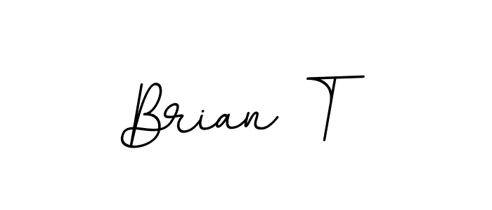 Make a beautiful signature design for name Brian T. Use this online signature maker to create a handwritten signature for free. Brian T signature style 11 images and pictures png
