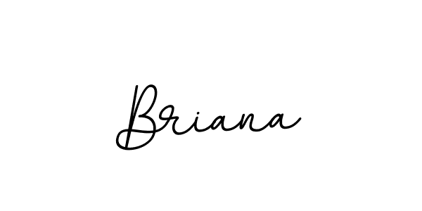 Use a signature maker to create a handwritten signature online. With this signature software, you can design (BallpointsItalic-DORy9) your own signature for name Briana. Briana signature style 11 images and pictures png