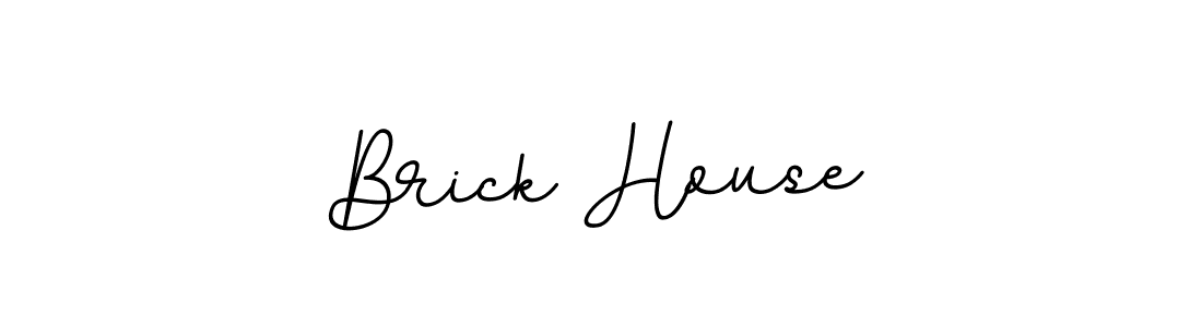 Brick House stylish signature style. Best Handwritten Sign (BallpointsItalic-DORy9) for my name. Handwritten Signature Collection Ideas for my name Brick House. Brick House signature style 11 images and pictures png