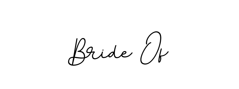 Design your own signature with our free online signature maker. With this signature software, you can create a handwritten (BallpointsItalic-DORy9) signature for name Bride Of. Bride Of signature style 11 images and pictures png