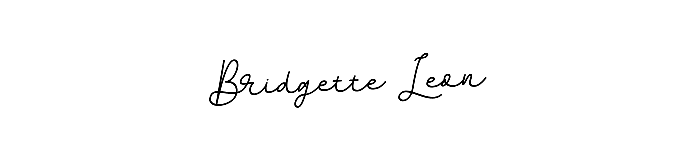 You should practise on your own different ways (BallpointsItalic-DORy9) to write your name (Bridgette Leon) in signature. don't let someone else do it for you. Bridgette Leon signature style 11 images and pictures png