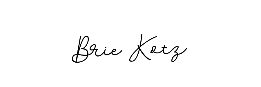 You should practise on your own different ways (BallpointsItalic-DORy9) to write your name (Brie Kotz) in signature. don't let someone else do it for you. Brie Kotz signature style 11 images and pictures png