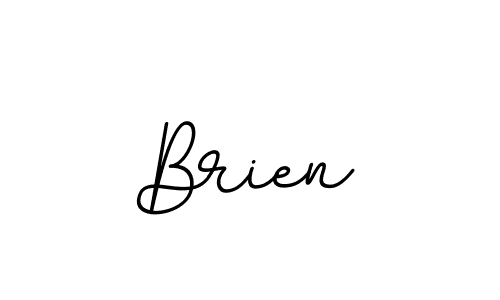 Make a beautiful signature design for name Brien. With this signature (BallpointsItalic-DORy9) style, you can create a handwritten signature for free. Brien signature style 11 images and pictures png