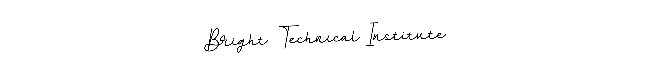 Make a beautiful signature design for name Bright Technical Institute. Use this online signature maker to create a handwritten signature for free. Bright Technical Institute signature style 11 images and pictures png