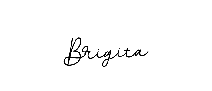 You should practise on your own different ways (BallpointsItalic-DORy9) to write your name (Brigita) in signature. don't let someone else do it for you. Brigita signature style 11 images and pictures png