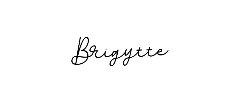 Design your own signature with our free online signature maker. With this signature software, you can create a handwritten (BallpointsItalic-DORy9) signature for name Brigytte. Brigytte signature style 11 images and pictures png