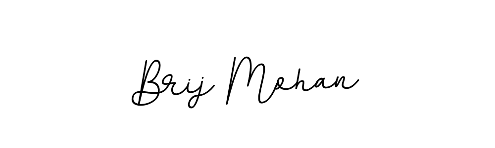 Brij Mohan stylish signature style. Best Handwritten Sign (BallpointsItalic-DORy9) for my name. Handwritten Signature Collection Ideas for my name Brij Mohan. Brij Mohan signature style 11 images and pictures png