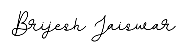 A stylish, flowing autograph style designed for name Brijesh Jaiswar using BallpointsItalic-DORy9 typography. Perfect for digital creative projects. Brijesh Jaiswar signature style 11 images and pictures png