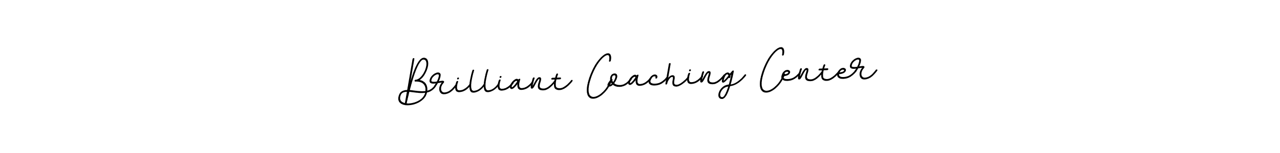 Make a beautiful signature design for name Brilliant Coaching Center. With this signature (BallpointsItalic-DORy9) style, you can create a handwritten signature for free. Brilliant Coaching Center signature style 11 images and pictures png