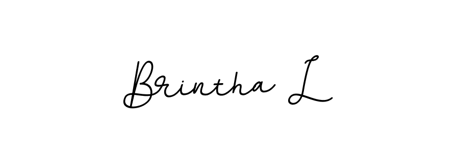 Also You can easily find your signature by using the search form. We will create Brintha L name handwritten signature images for you free of cost using BallpointsItalic-DORy9 sign style. Brintha L signature style 11 images and pictures png