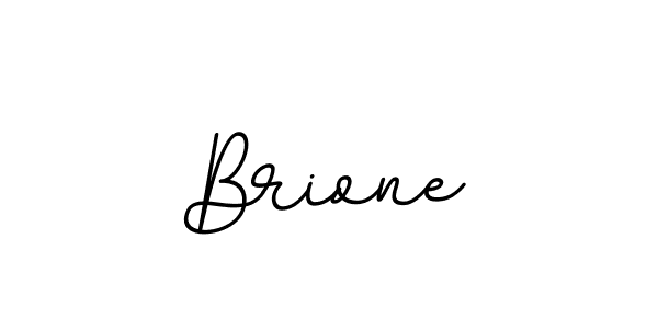 Brione stylish signature style. Best Handwritten Sign (BallpointsItalic-DORy9) for my name. Handwritten Signature Collection Ideas for my name Brione. Brione signature style 11 images and pictures png